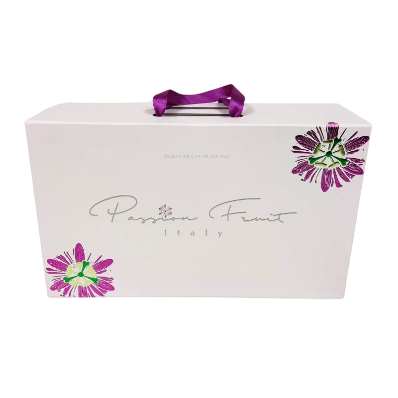 Box Custom Print Paper Clamshell Magnetic Gift Box Recyclable Custom Printing Packaging Gift Box  with Ribbon