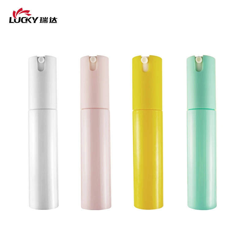 30ML Macaron Color Fine Mist Spray Bottle with Screen Printing PET Plastic Lotion Pump for Perfume & Cosmetics