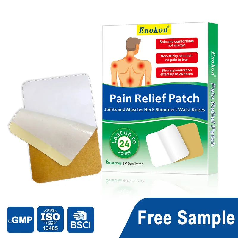 New Package Chinese 8x12cm Natural Herbals Neck Back Shoulder Knee Treatment Relieving Pain Relief Patch Supplier