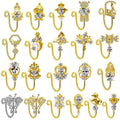 Gaby New Arrive  Gold Plated Dangle Nose Cuffs Face Nose Ring Bulk  Nose Cuff Non Piercing Wholesale Body Jewelry