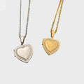 HOVANCI Stainless Steel Photo Frame  45cm Chain Necklace Heart Locket Pendant
