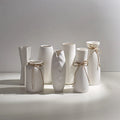 Modern White Ceramic Dried Flower Vase Tabletop Home Decoration for Dining Room and Living Space Factory Wholesale