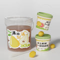 Factory Wholesale Recyclable Empty Plastic Bucket with Screw Lid for Juice and Honey Storage