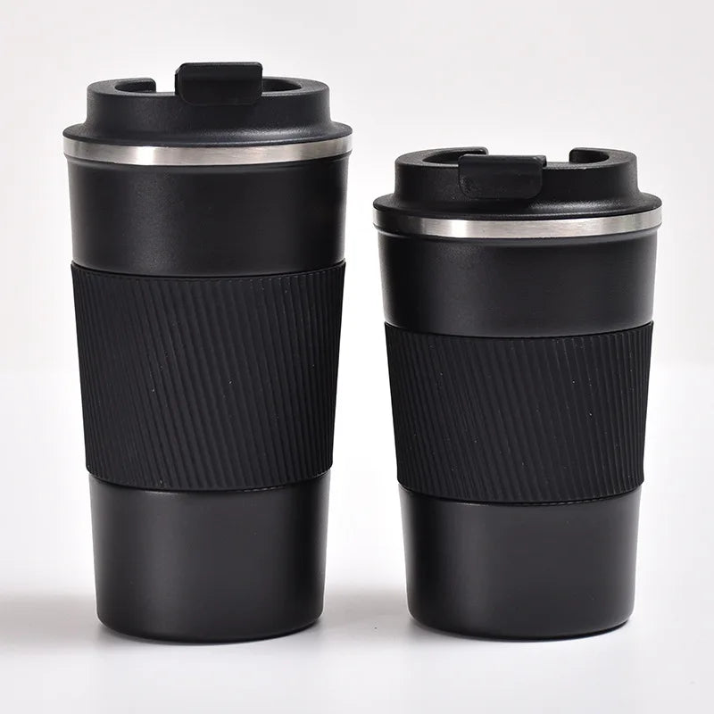 Custom 380ml 500ml Reusable Coffee Thermos Cup Stainless Steel Tumbler Insulated Travel Thermal Coffee Mug with Lid