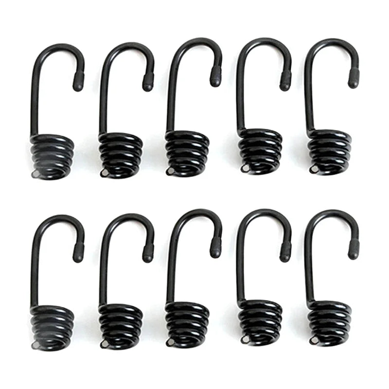 Hot Sale OEM Multi Functional Portable 75mm 85mm Strong Elastic Bungee Cord Hook Carbon Steel Bungee Hooks