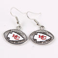 Wholesale 32 US American Football Team logo KC nfl Team Earrings
