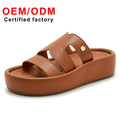 Hot Selling Women's New Summer Versatile Fashion Trend Casual Thick-soled Height-enhancing Beach slippers Fashion Shoes Women