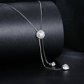 Factory Wholesale 50 Points Sparkling Moissanite Tassel Necklace Simple Classic High-end 925 Sterling Silver Clavicle Chain