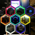 Easy Installation Popular Rgb Hexagonal Tube Led Wall Lighting for Night Club