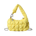 New Large Spring Summer Fashion Soft Puffer Clouds Cute Shoulder Bags Cotton Padded Women Quilted Sling Down Tote Bag for Women