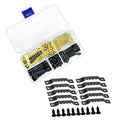 100PCS Frame Double Hole Sawtooth Hanging Hooks Kit with Screws for Paintings Photos Art Picture Hangers