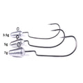 Wholesale JI111 3.5g 5g 7g 5pcs/bag Lead Jig Head Crank Fishing Hooks