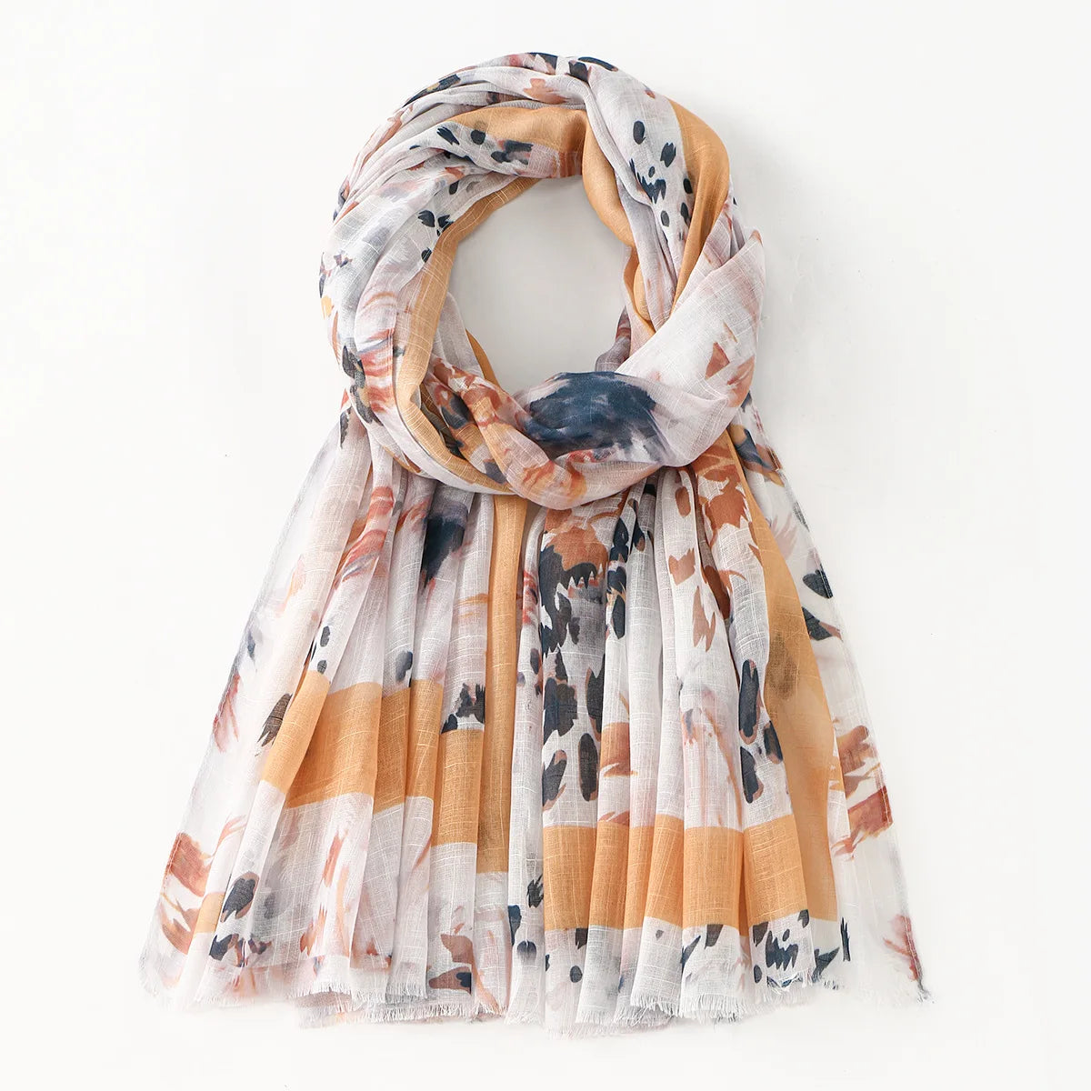 Autumn New Arrival Best-selling Lightweight Tie-Dye Versatile Printed Long Scarf - Fashionable for Ladies' Commuting Scarf