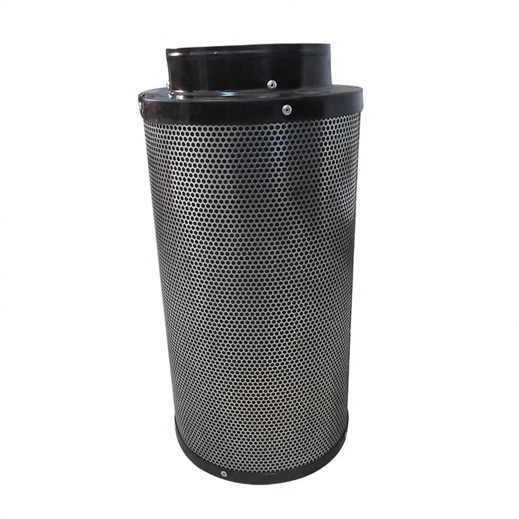 Cylindrical Odor Removal 4" 8 Inch Inline Fan Industrial Activated Carbon Filter for Hidroponics Growing Tent System