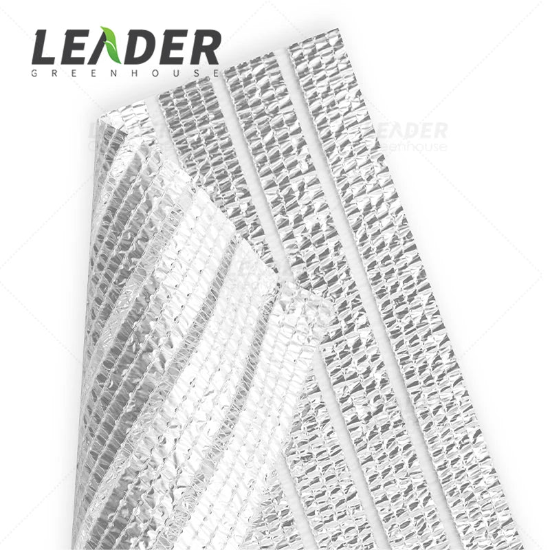 2023 Hot Sale Aluminum Foil Sun Reflective Shade Net for the Interior Shading System of Agriculture Commercial Greenhouse