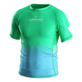 Gradient Deer Pattern Rash Guard - Men's Performance Compression Shirt for MMA Wrestling Jiu Jitsu & More