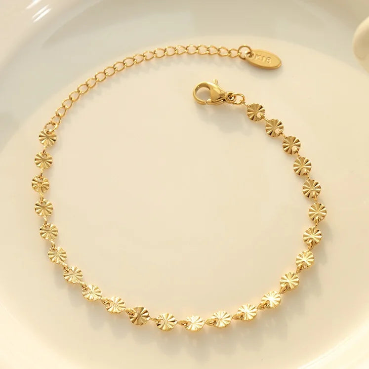 Hot Selling Personality Batch Stainless Steel Enamel Flower Bracelet Gift Female