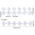 BECOL Wholesale 6*5ml Empty Bottle Paint Pot Pod Cup Strip Watercolor Draw Pigment Plastic Palette Clear Container for Art