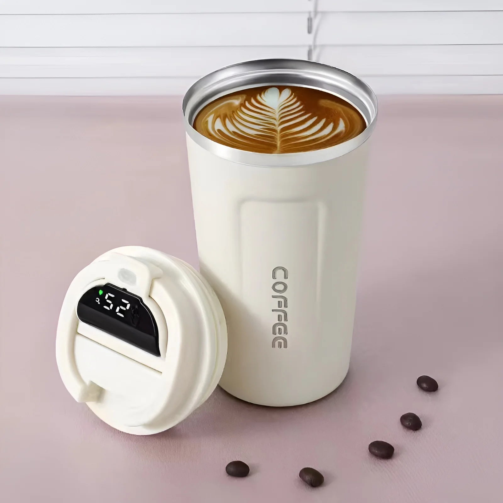 380 510ml LED Digital Intelligent Temperature Display Smart Thermal Thermos Office Coffee Travel Mug Tumbler Cup Custom logo