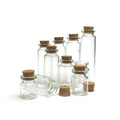 10ml 15ml 30ml Mini Bottles With Cor Lids Wishing Message Glass Bottles Vials Pudding Glass Jar With Cork Wooden Stopper Label