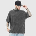 Custom Screen Printing Heavyweight Washed T-Shirt Streetwear Embroidery 100% Cotton Blank Vintage Acid Wash for Men T Shirt