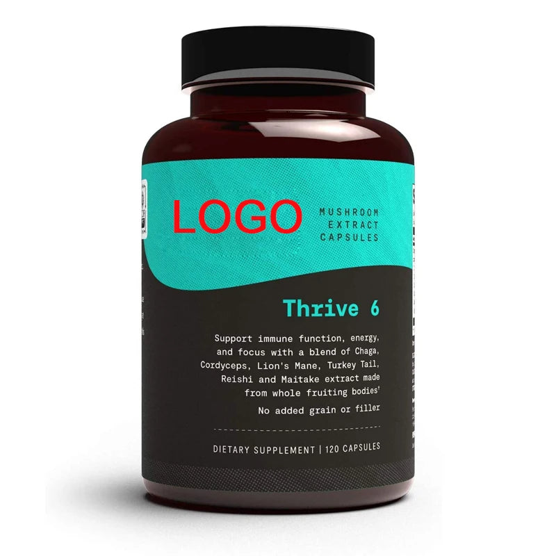 Organic Lions Mane Mushroom Supplement Capsules for Nootropic Brain Booster Immune System Booster Capsules