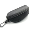 Black Large Sports Sunglasses Case Men's and Women's Simple Portable Anti-Pressure Sunglasses Zipper Myopia Eye Case