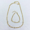 S11083 Trendy 18k Gold Plated Brass CZ Diamond Mirco Pave Evil Eyes Heart Bracelet Necklace Jewelry Set