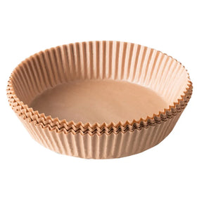 Round Parchment Paper for Air Fryer Disposable Tray Liners in Air Fryer Using Wax Paper Food Bowl Baking Paper Embossing Accept