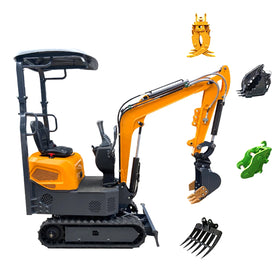 1.2 Ton Hydraulic Mini Excavator for Engine 9.2KW Top Brand Hydraulic Components Attachments Bagger Crawler Excavator 1 Year