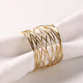 Metal Plating Napkin Rings Simple Wrap Wire Napkin Buckle Perfect Tabletop Decoration for Wedding Parties Family Gathering