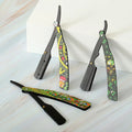 BEIKELIN Custom Tideway Men Barber Tools Hair Black Folding Shaving Knife Stainless Steel Straight Razor