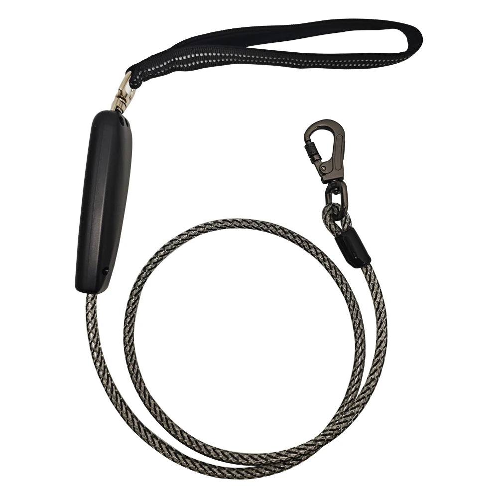 Factory Customized 7 Light Mode Night Luminous Dog Traction Rope Leash Luxury Plastic Pet Walking Rope Leas for Large Pets 140kg