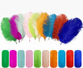 6-12 Inch 15-30cm Ostrich Drab Feathers for Craft Costume Wedding Party and Home Decor Feathers