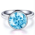 Hot Selling Elegant Popular Solid Colorful Couples Stainless Top Quality Zircon Stainless Steel Ring