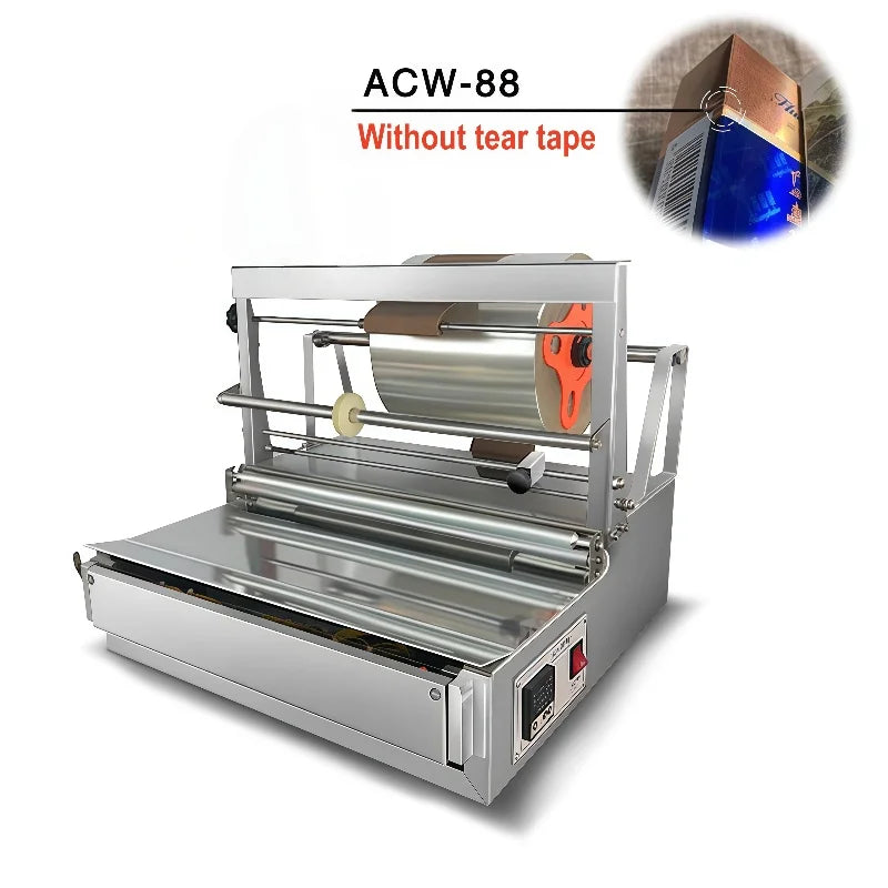 Perfume Box Cellophane Wrapping Machine Cellophane Sealing Machine Playing Card Cellophane Wrapping Machine Box Packaging