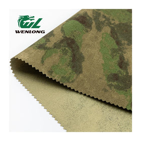 Wholesale 1000D A-Tacs FG Waterproof Flame Retardant Water Resistant 100%Nylon Camouflage Cordura Woven Fabric for Garment
