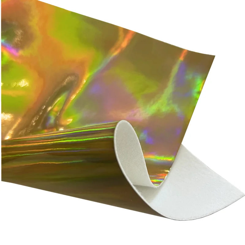 Waterproof Fluorescent Synthetic Leather Patent Faux Leather Fabric for Christmas for Furniture Decorative Craft Bags