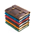 2025 Stylish A5 Genuine Cow Leather Eco-Friendly Notebook Top Layer Crazy Horse Vintage Business Journals Card Holder Gift MegaBDM