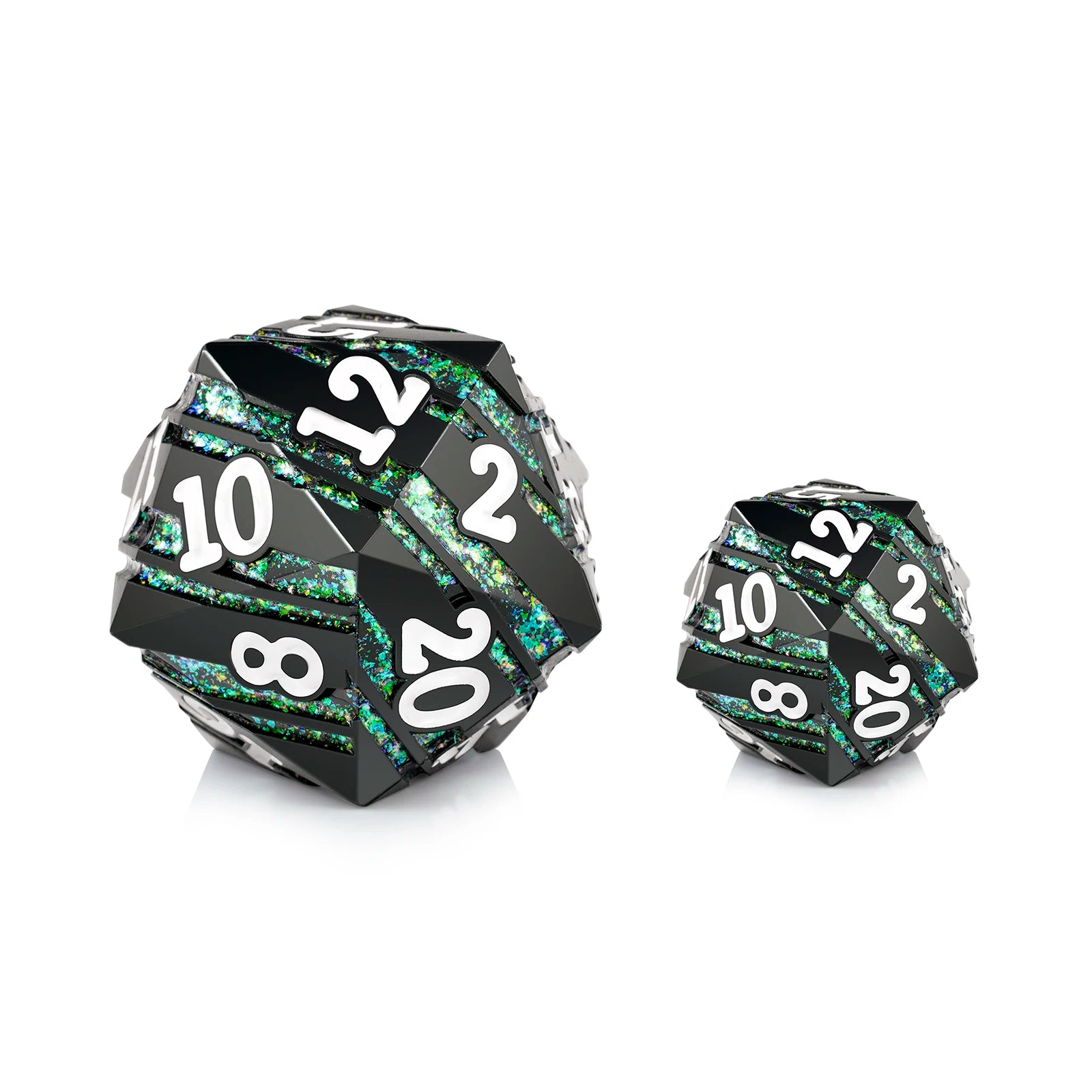Role Playing Zinc Alloy 33mm Giant Custom Polyhedral D20 Dice for DND Games