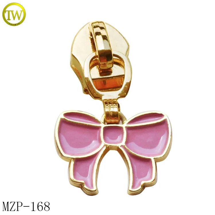 Customized Cartoon Zipper Puller Nylon Metal 5# Handbag rainbow Metal Pulls