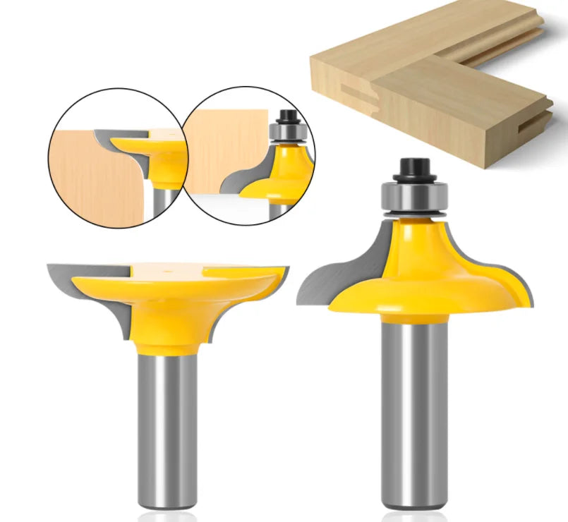 L-N110 2pc 8mm Shank Entry Door for Long Tenons Router Bit Woodworking Cutter Woodworking Bits Tenon Cutter for Woodworking
