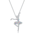 Eternal Elegance Fashionable Girl Pendant Necklace Personalized Design Waterproof Hypoallergenic Chain Jewelry Gift  for Women