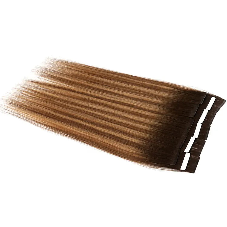 2026  New Arrivals Invisible Russian Slavic Hair Virgin Hair Ombre Tape in Human Hair