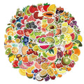 100Pcs Funny Cute Fruit Cartoon Label Sticker for Children Girl Fridge Notebook Scrapbook Luggage Laptop Fresh Stickers