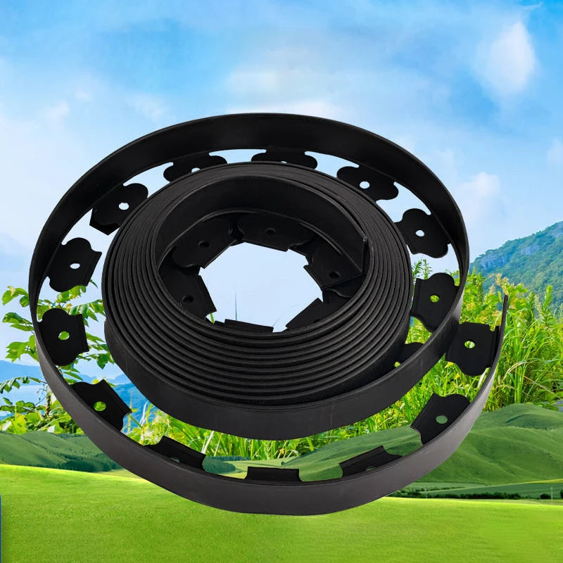 JNZ Lawn Landscape Edging Kit Fence Belt  Garden Edging Stone Path Isolation Barrier for Landscaping Flower Decoration