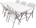 Modern White Plastic Outdoor Folding Round Table Banquet and Garden Dining Tables Wholesale for Hotel Wedding Party Events