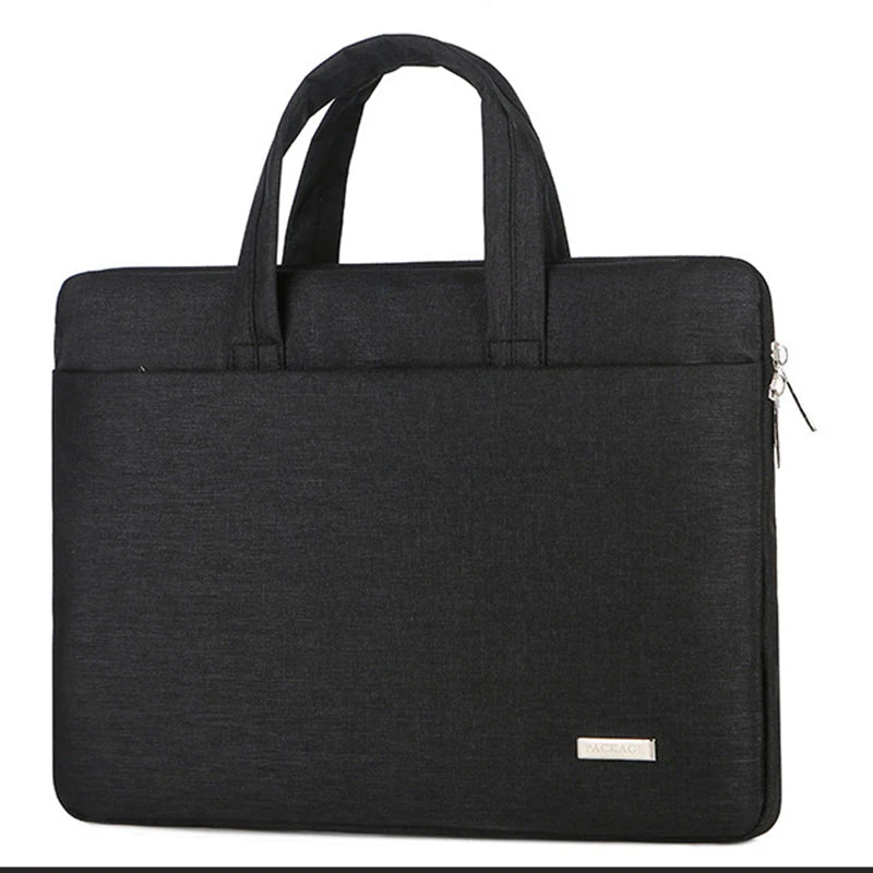 13 Inch Plain Laptop Shoulder Bag 15'' Casual Laptop Sleeve Thickened Lining Mens Laptop Bag