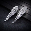 HIBRIDE Luxury Fashion Cubic Zirconia Stone Women Drop Earrings Brincos Earring Boucle D'oreille for Party Gifts E-720
