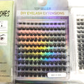 Eyelash Extensions Cashmere 240 Pcs Lash Clusters Diy Eyelash Extension